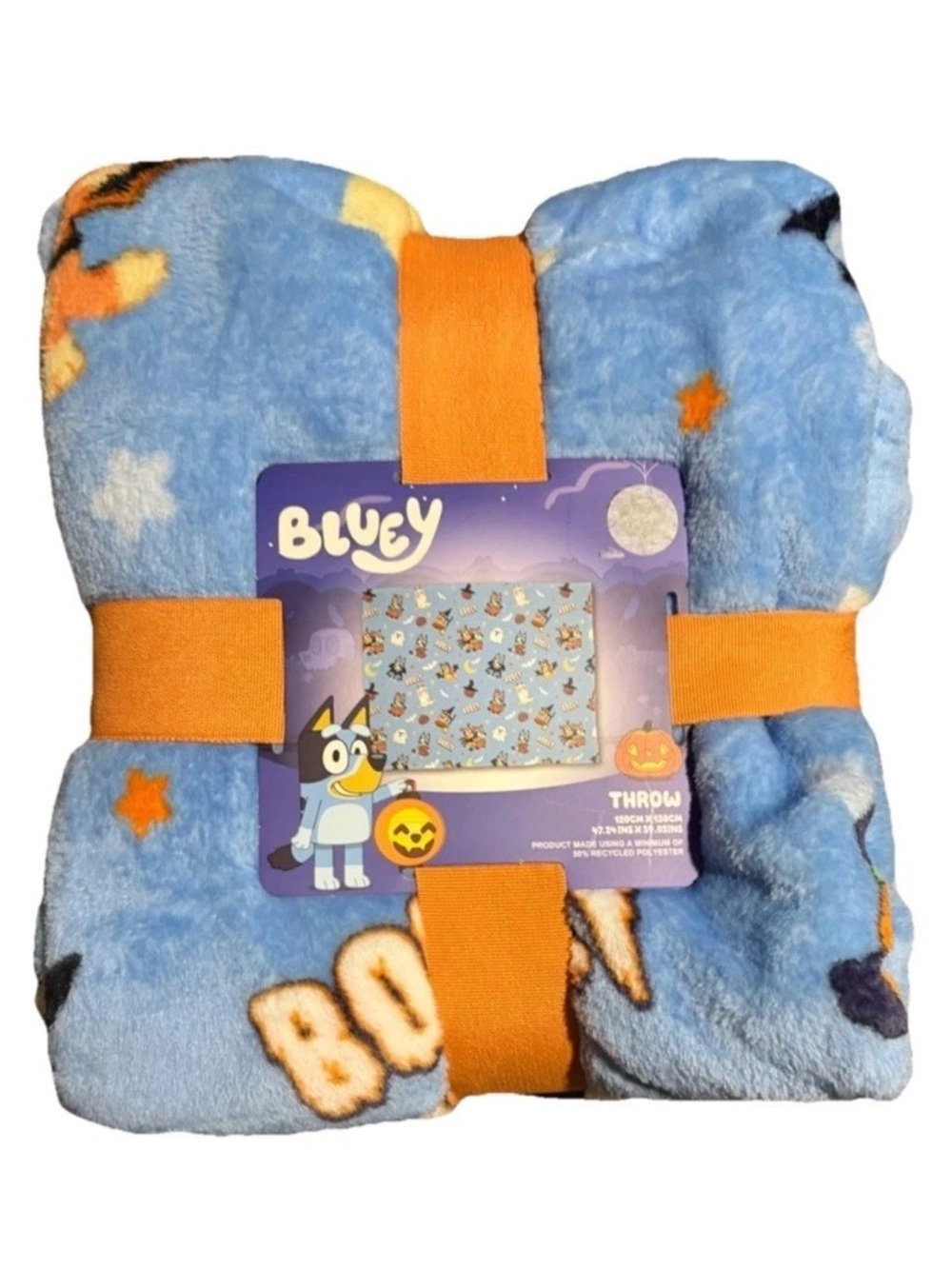 Bluey Halloween throw blanket 47”x59” new